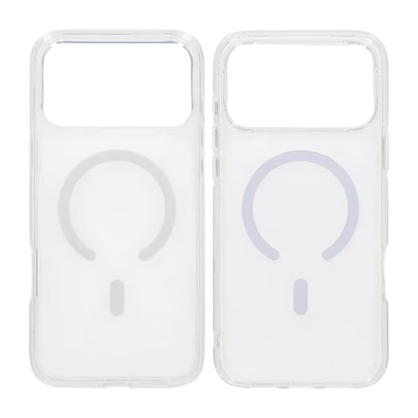 Mobilskal TPU med Magsafe för iPhone 17 Pro - Vit/Transparent Transparent