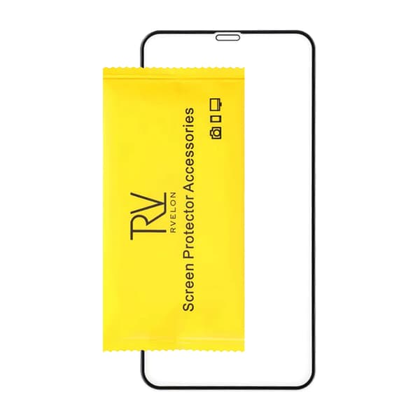 Screen Protector iPhone 11 Pro Max and XS Max - 3D Tempered Glass Black - bulk Svart