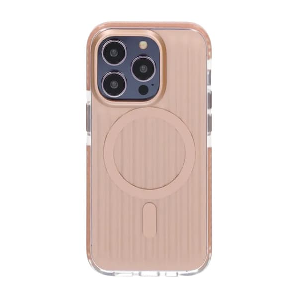 Patterned TPU Case for iPhone 14 Pro Max with MagSafe - Gold Guld