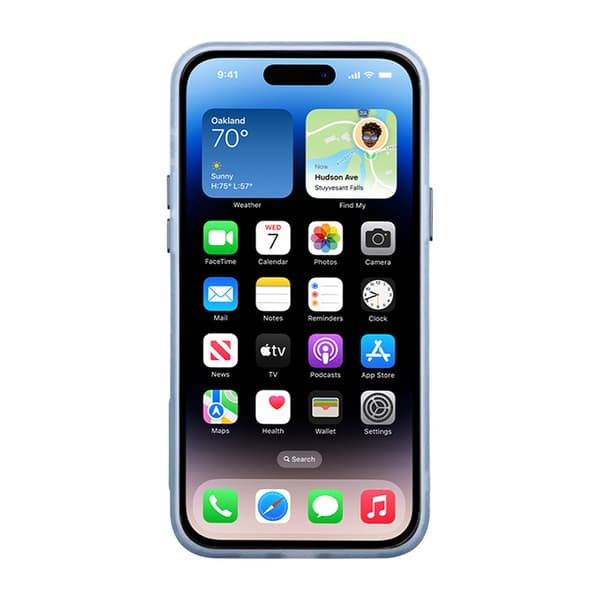iPhone 14 Pro Max Case - Frosted Blue Blå