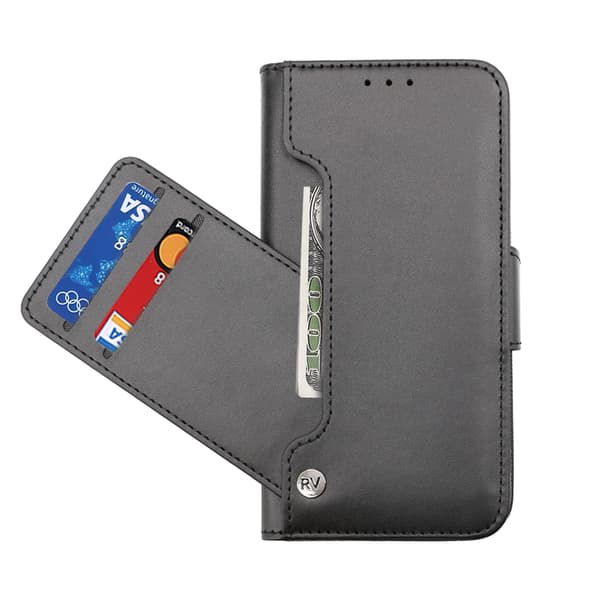 iPhone 14 Plus Wallet Case Extra Card Rvelon - Black Svart