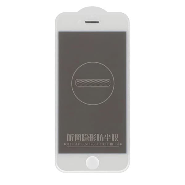 iPhone 7/8/SE 2020  High aluminum silk screen privacy tempered  Glass White Bulk Vit