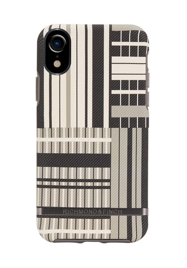 Richmond Finch Case Platinum Stripes for iPhone XR Mönstrat