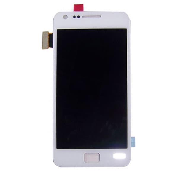 Samsung Galaxy S2 Skärm med LCD Display - Vit Vit