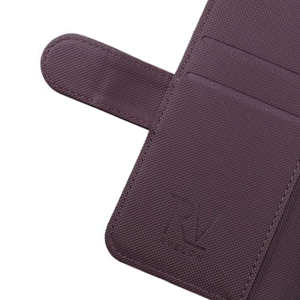 iPhone 13 Mini Plånboksfodral Magnet Rvelon - Mörklila Lila