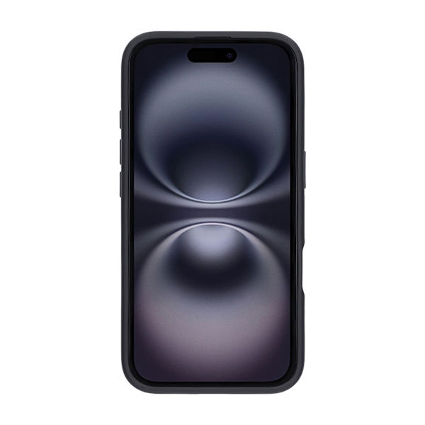 Matte case 360 rotating bracket Mobile Phone Case For iPhone 16 Pro Black Svart