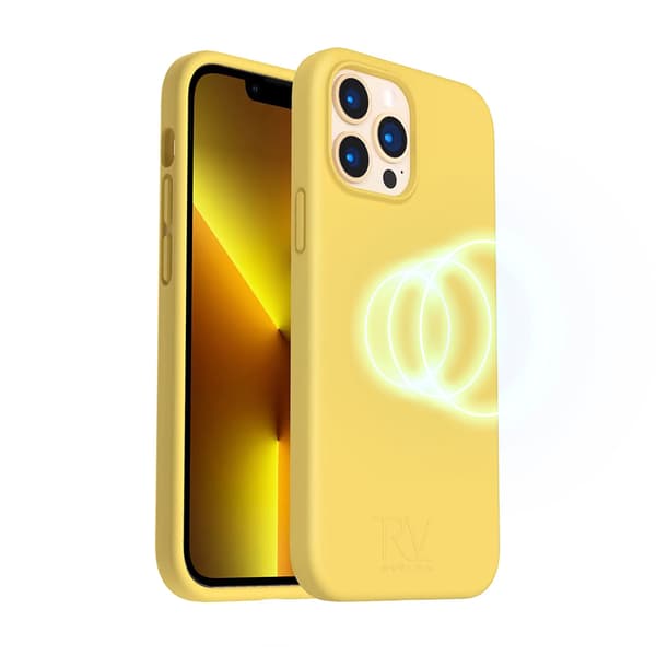 iPhone 14 Pro Max Silicone Case Rvelon MagSafe - Yellow Gul