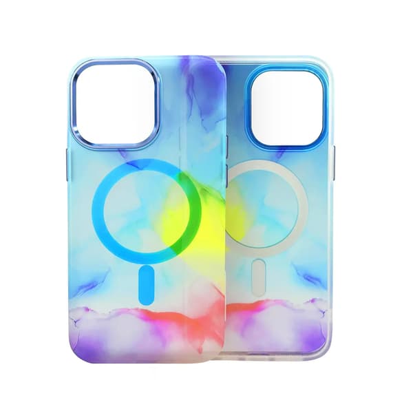 iPhone 14 Plus MagSafe Phone Case - Multicolor Abstract Mönstrat
