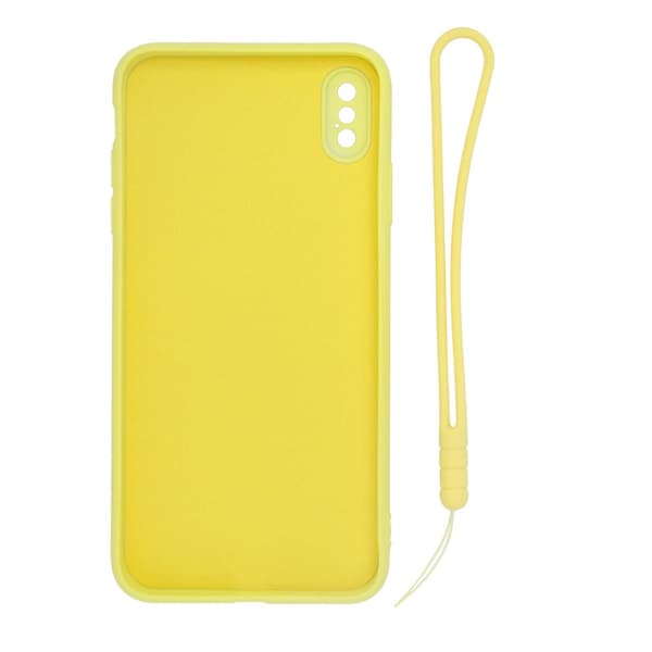 Silicone Ring Holder and Hand Strap Case for iPhone X and XS - Yellow Gul