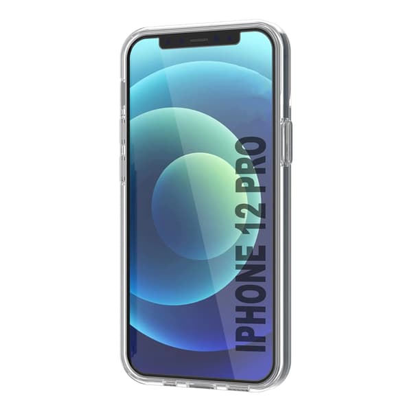 Rvelon Mobile Case Card Holder TPU for iPhone 12 and 12 Pro - Clear