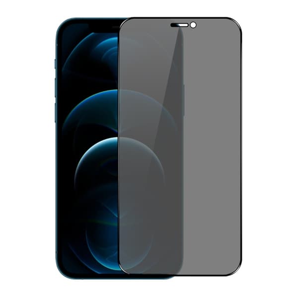 Screen Protector iPhone 12/12 Pro - Privacy Full Cover Tempered Glass RV- Bulk with frame -20 pcs