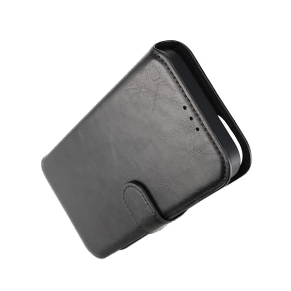 iPhone 15 Plus Wallet Case Magnet Rvelon - Black Svart