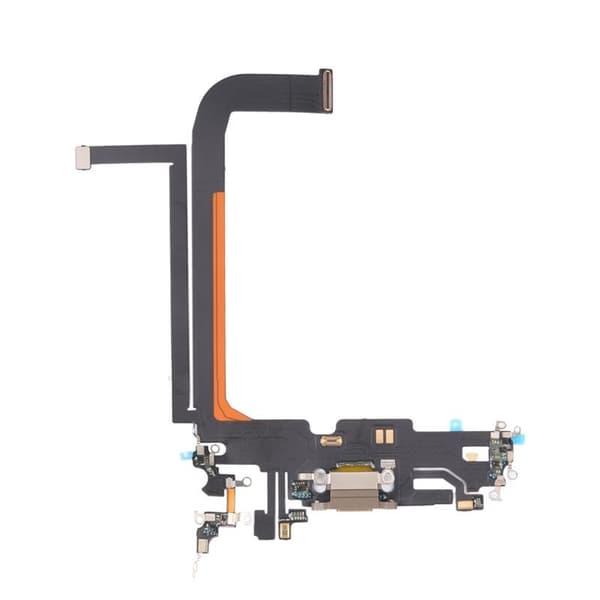 iPhone 13 Pro MaxLaddkontakt med Flexkabel Original - Guld Guld