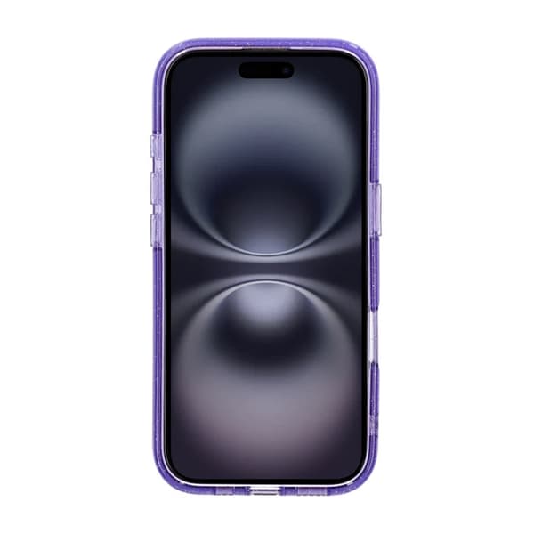 iPhone 16 Pro Rvelon TPU Mobile Case with MagSafe - Glitter Purple Glitter