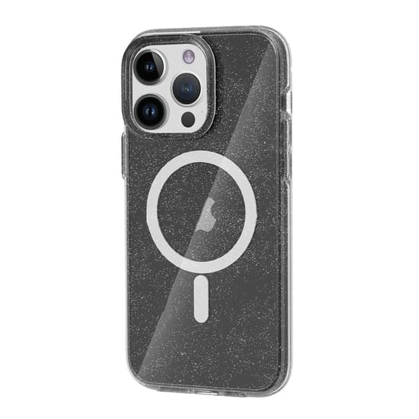 iPhone 13 Pro Glitter Magsafe Case - Black Glitter