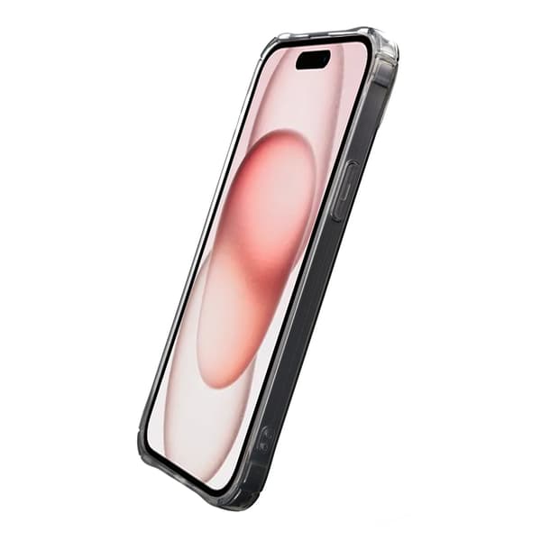 Shockproof Case with Card Holder iPhone 15 Black Svart