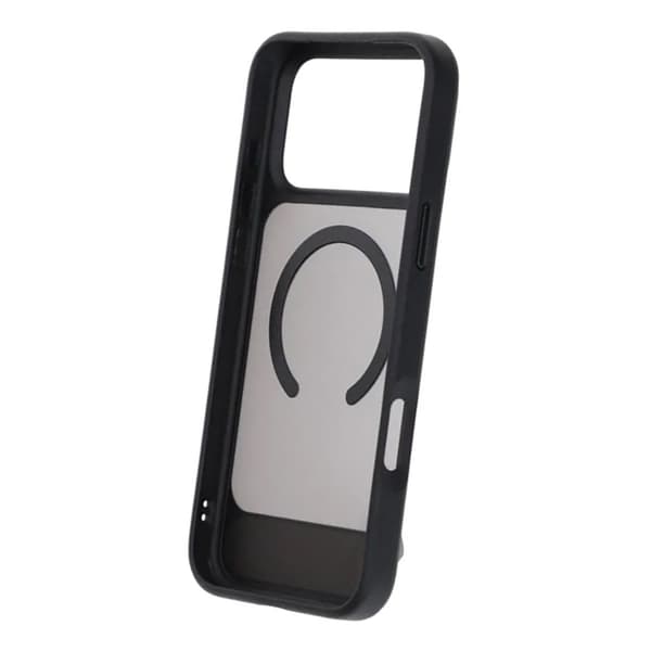 Black Feather Inclined Bracket Magnetic Case - iPhone 17 Pro Max Black Svart