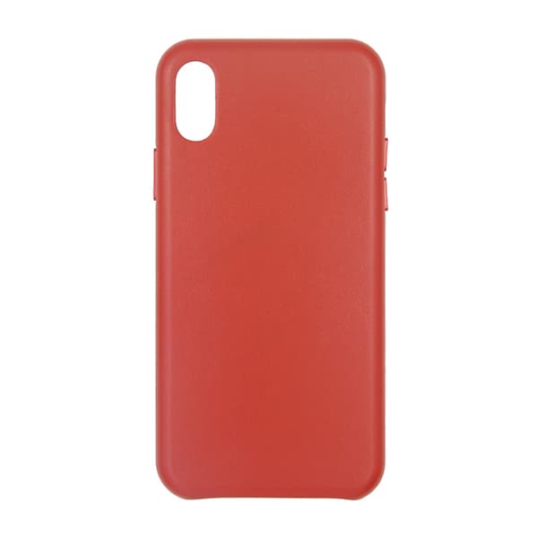 Leather case for iPhone X and XS - Red Röd