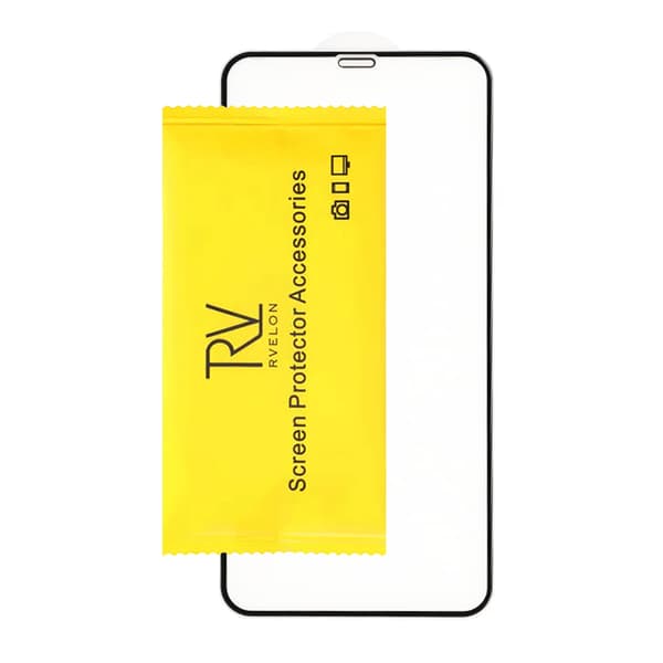 Screen Protector iPhone 11 Pro Max and XS Max - 3D Tempered Glass Black Svart
