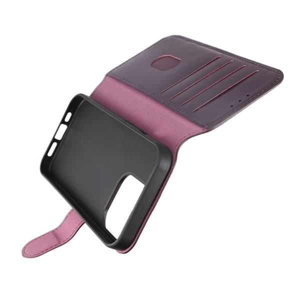 iPhone 15 Pro Plånboksfodral Läder Rvelon - Lila Lila
