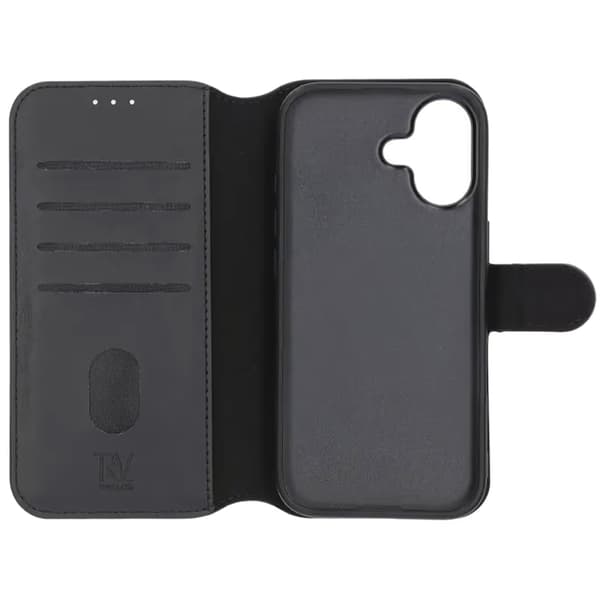 Rvelon Wallet Case Magnet for iPhone 17 - Black Svart