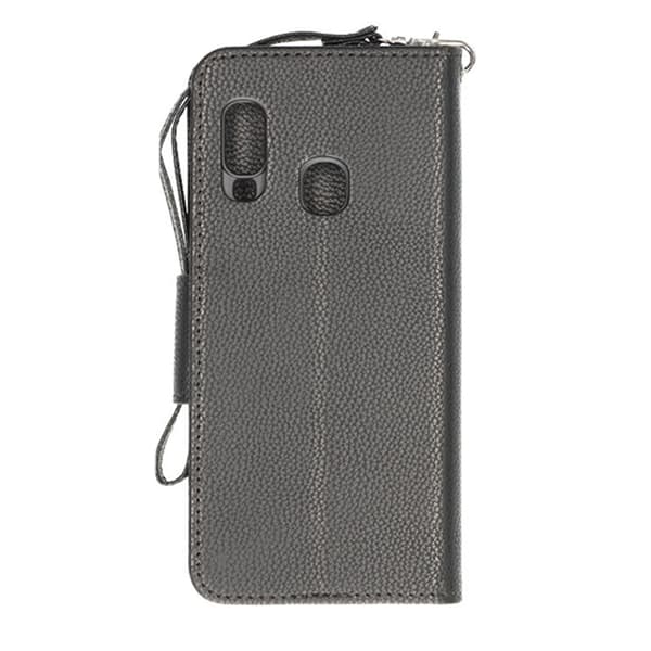 Samsung Galaxy A40 Plånboksfodral med Stativ - Svart Svart