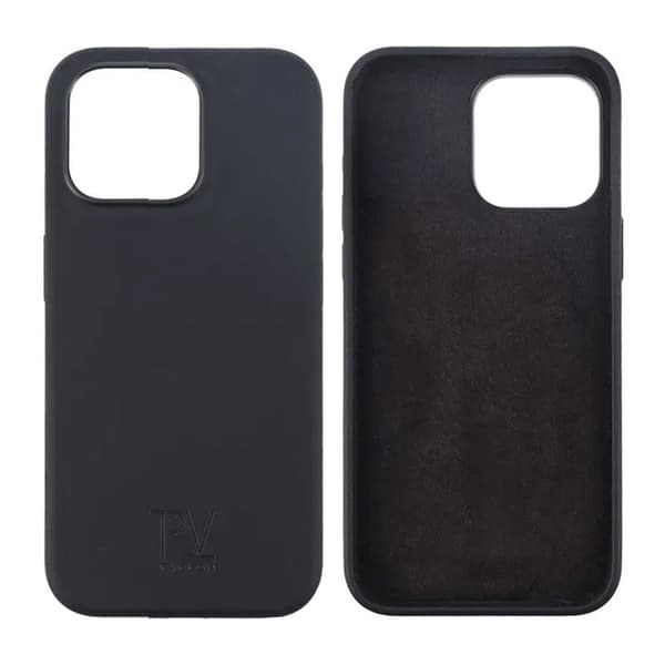 iPhone 15 Pro Case - Silicone Rvelon Black Svart