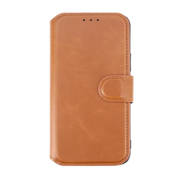 RV Wallet Case Extra Card -iPhone 12/12 Pro- Golden Brown Brun