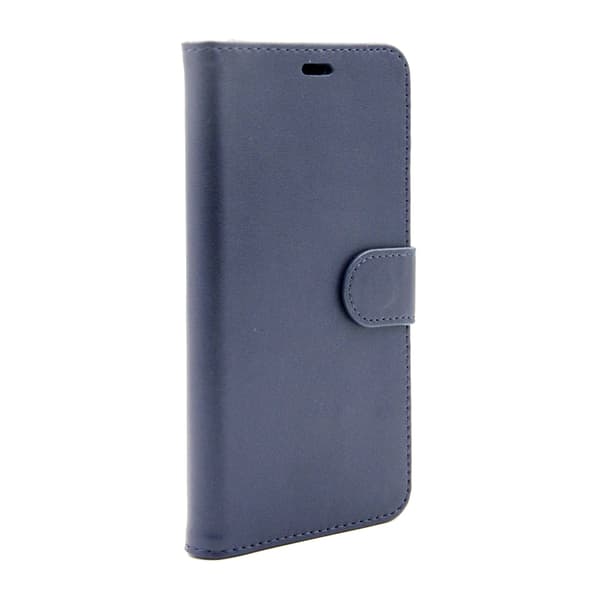 Wallet Case Leather with Stand for iPhone X and XS - Blue Blå