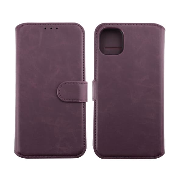 RV Magnetic Wallet Case - iPhone 11 - Dark Cherry Lila
