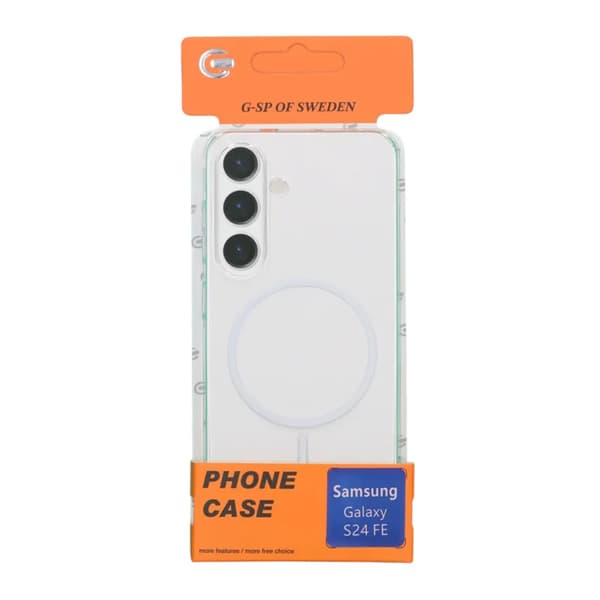 Full Coverage PC Thin Ring Magneticfor Samsung galaxy S24FE Transparent