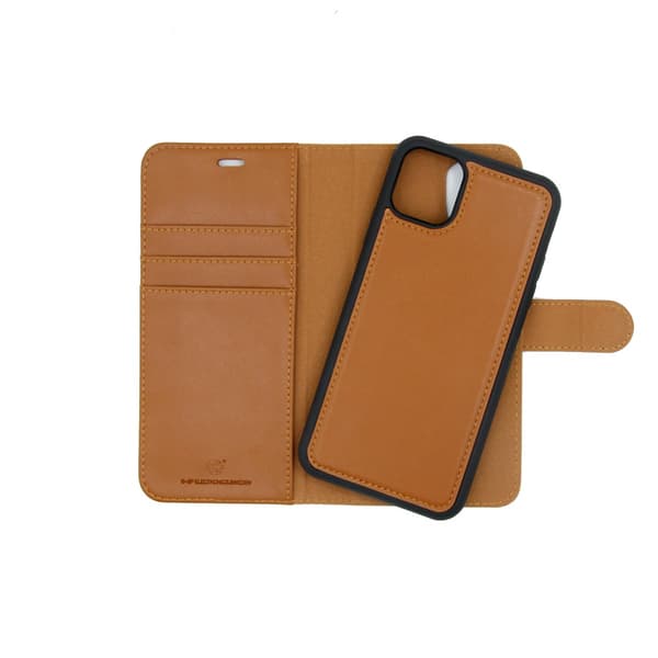 iPhone 11 Pro Max Wallet Case with Detachable Cover - Brown Brun