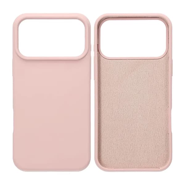 Mobilskal Mjukt Silikon för iPhone 17 Pro Max - Sandrosa Sand Rosa