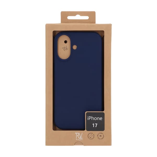 Rvelon Mobilskal Silikon MagSafe för iPhone 17 - Mörkblå Dark Blue