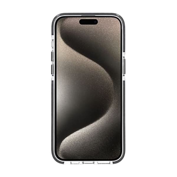 Patterned TPU Case for iPhone 15 Pro with MagSafe - Black Svart