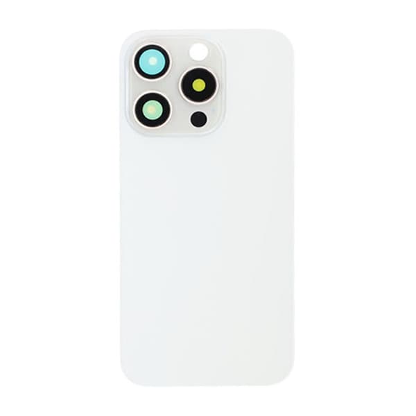 iPhone 15 Pro Baksida Glas med Magsafe Magnet - Vit Vit