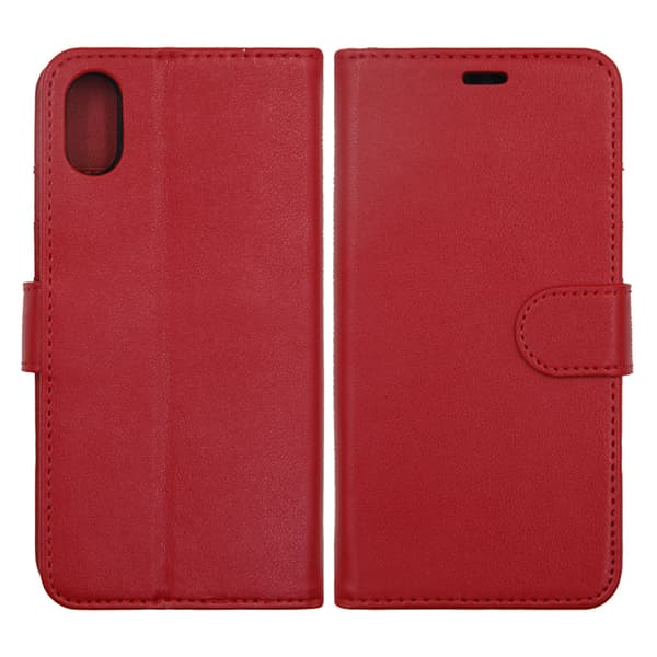 G-SP Wallet Case Magnet for iPhone X and XS - Red Röd