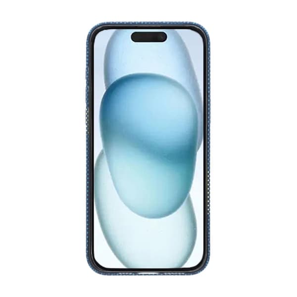 Magsafe Case and Stand for iPhone 15 Pro Max - Blue and Gold Multicolour