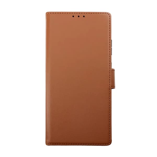Samsung Galaxy S23 Ultra Wallet Case Magnet Rvelon - Brown Brun