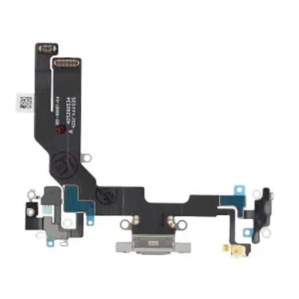 iPhone 16e Laddkontakt med Flexkabel - Vit Vit