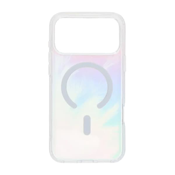 TPU skal med Magsafe till iPhone 17 Pro Max - Iriserande Multicolour