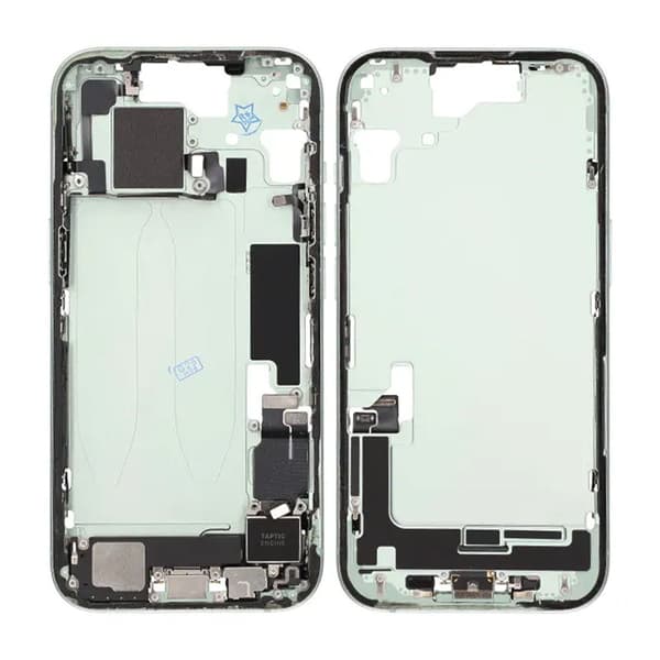 Mittenram med smådelar för iPhone 15 - Grön OEM Grön