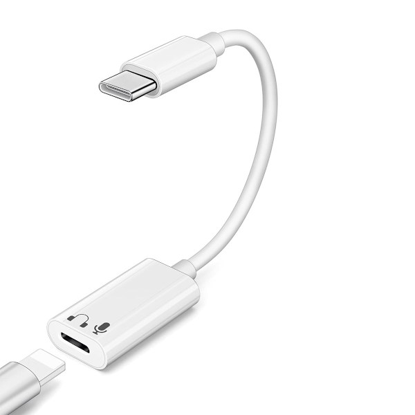 USB C Till lightning Hörlursadapter