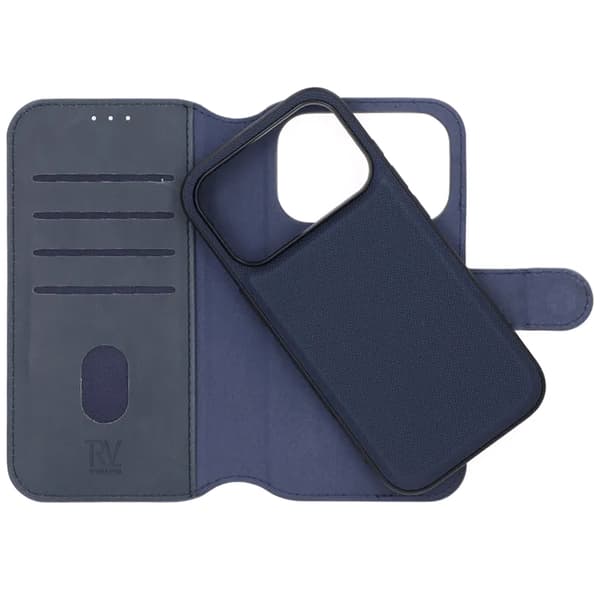 Rvelon Wallet Case Magnet for iPhone 17 Pro Max - Blue Blå