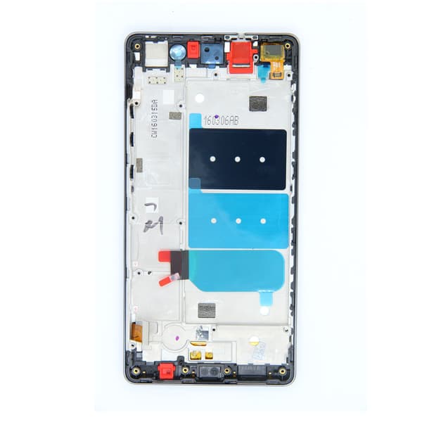 Huawei P8 Lite LCD Display Original Black with frame Svart