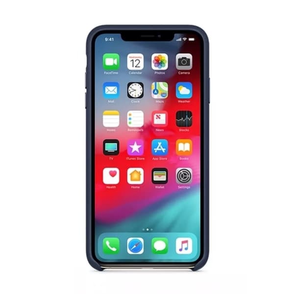 Mobilskal Apple iPhone XS Max Läder - Blå Blå