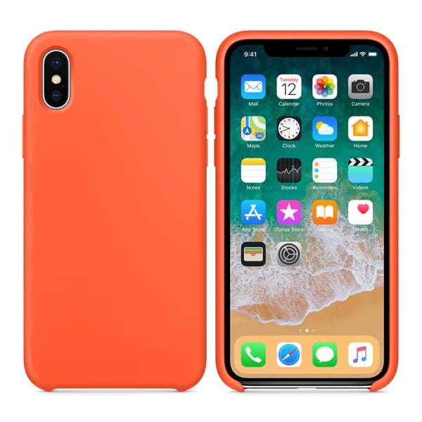 Silicone Mobile Case iPhone XS Max - Orange Orange