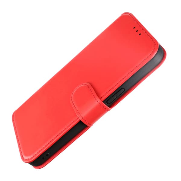 iPhone 15 Pro Max Plånboksfodral Läder Rvelon - Röd Röd