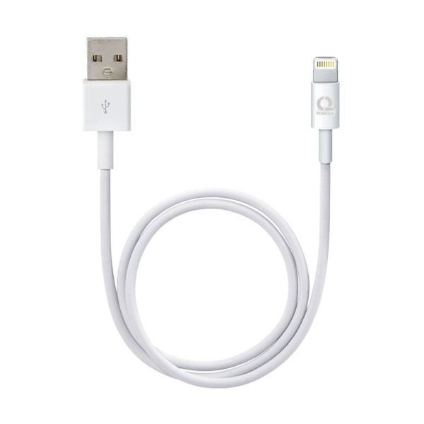 USB A till Lightning Kabel 2M - Vit Vit