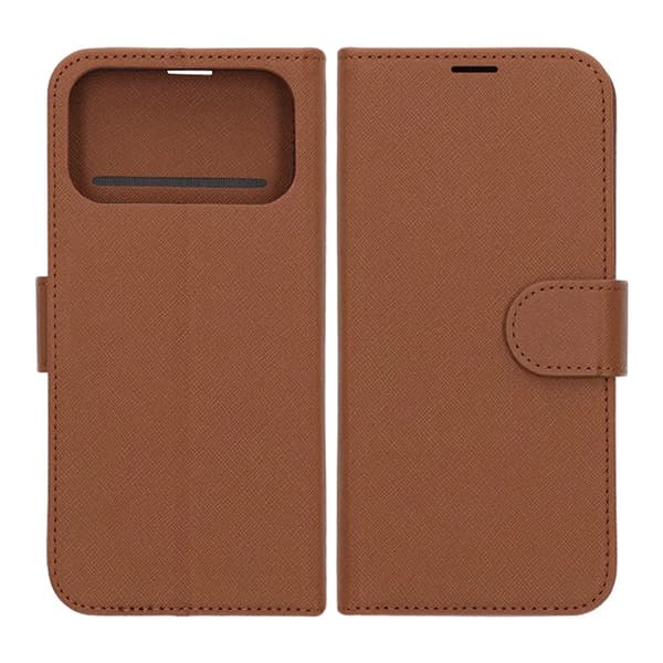 Wallet Case with Stand for iPhone 17 Pro Max - Brown Brun
